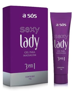 Sexy Lady 3 em 1 -  Excitante, Adstringente e Lubrificante - 15g