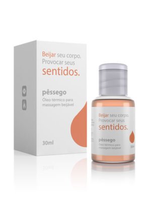 Óleo Beijável Função Hot Sentidos Pêssego - 30 ml