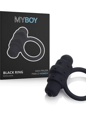 Anel Vibratório My Boy Black Ring Soft