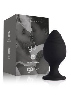 Plug Anal em Silicone Go Play Gui Pequeno Preto