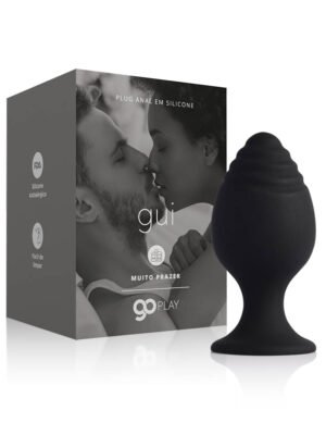Plug Anal em Silicone Go Play Gui Médio Preto