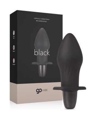 Cápsula Vibratória Multivelocidade Recarregável Go Vibe Black