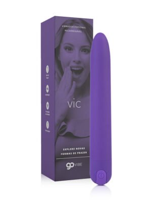 Vibrador Recarregável Personal Go Vibe Vic - 18,5cm x 2,6cm