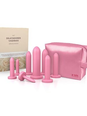 Dilatadores Vaginais A Sós Rosa – 08 Unidades