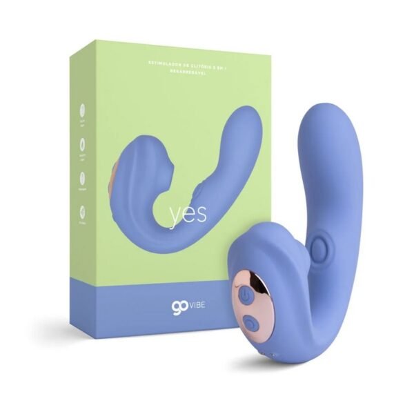 Estimulador de Clitóris Recarregável Go Vibe Yes - Sugador, Vibrador e Flapping