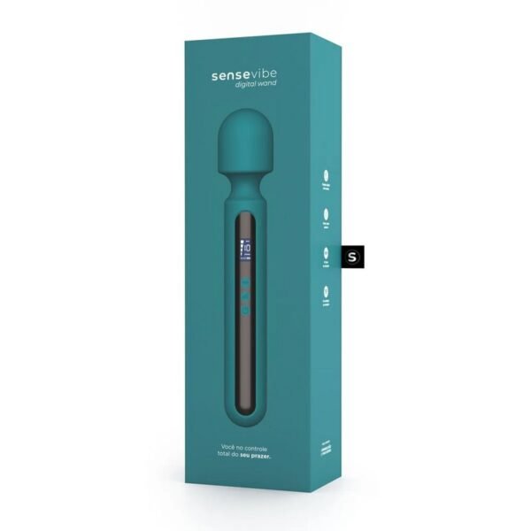 Vibrador Recarregável Sensevibe Digital Wand - Varinha Mágica