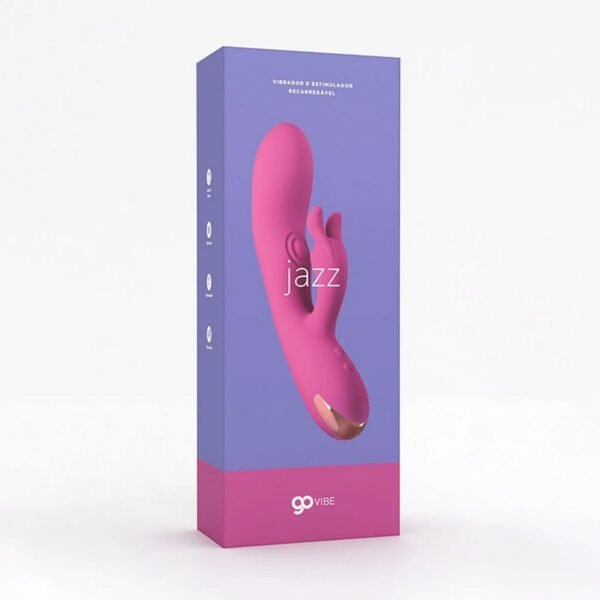 Vibrador e Estimulador Recarregável Go Vibe Jazz com estimulador de ponto G