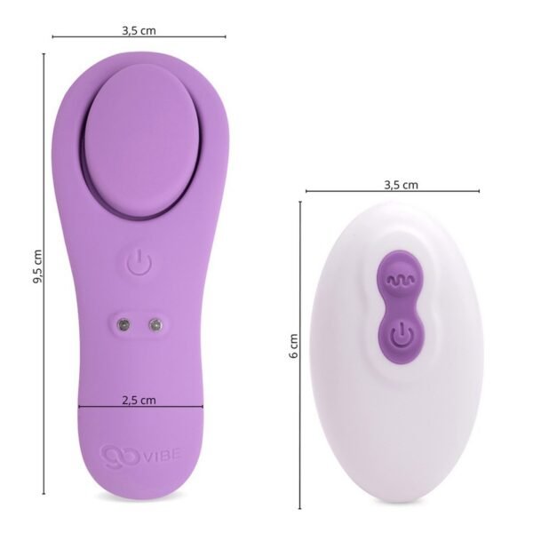 Vibrador e Estimulador Recarregável Go Vibe Lis - Vibrador de calcinha com controle remoto