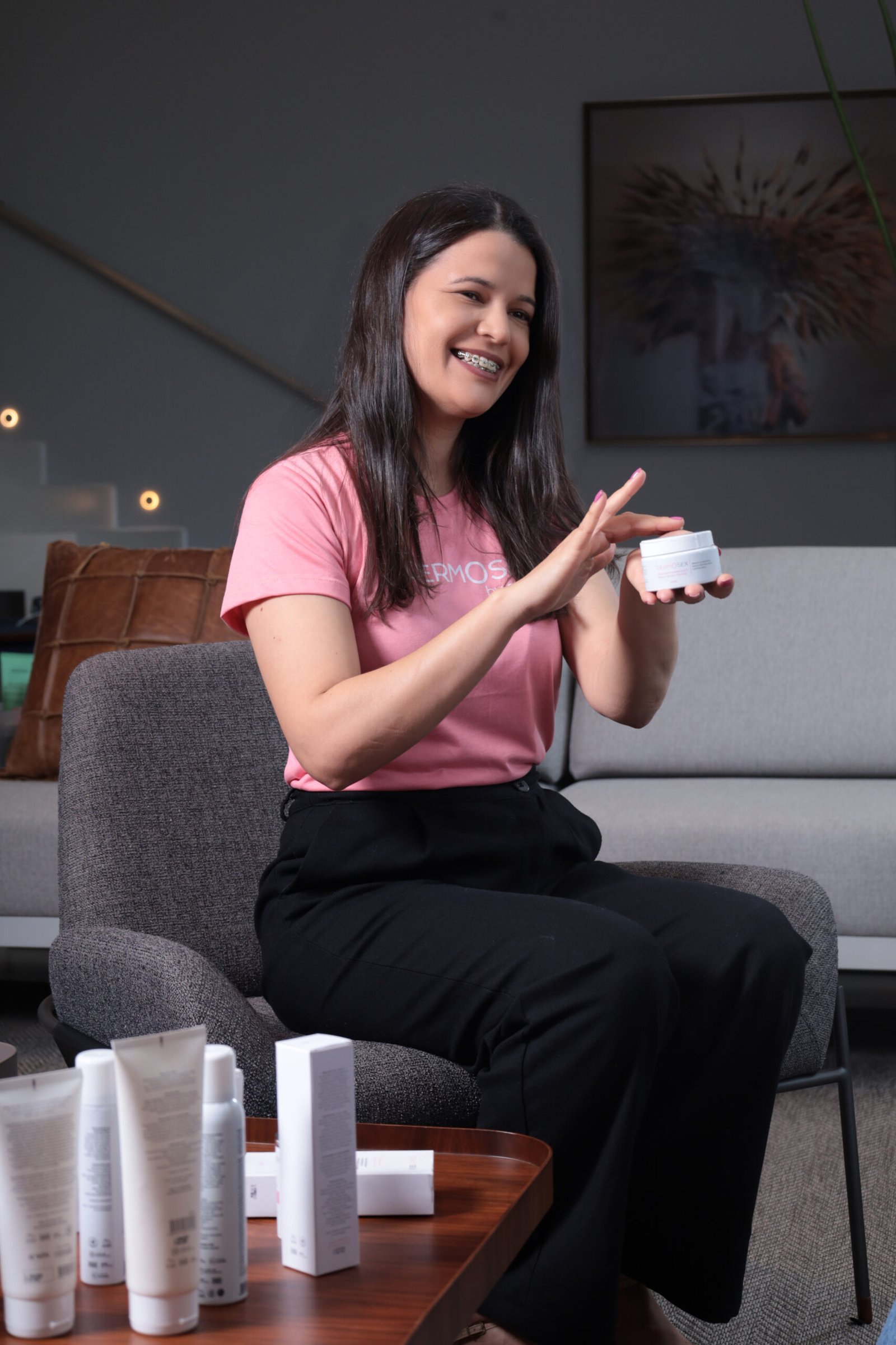 Consultora A Sós que está na revenda de produtos