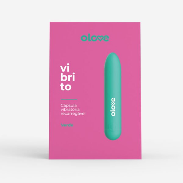 1-1000x1000-VIBRITO-VERDE Cápsula Vibratória Recarregável Olove Vibrito - Verde