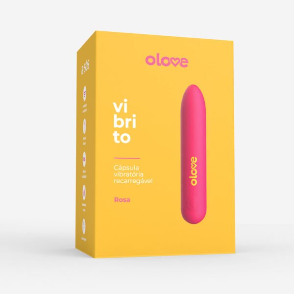 Cápsula Vibratória Recarregável Olove Vibrito - Rosa