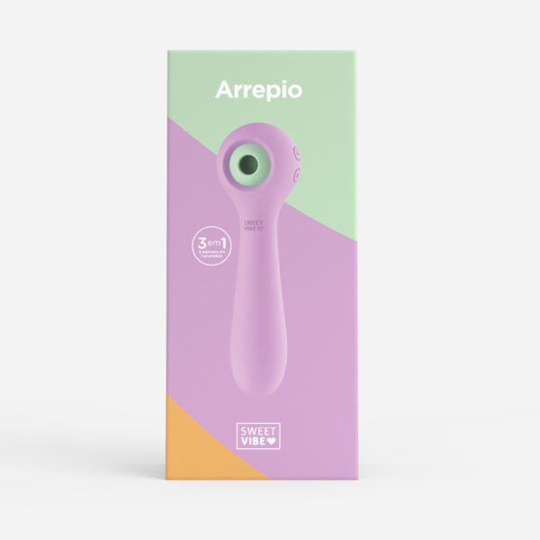 Cópia de CAIXA ARREPIO LILAS 1 Vibrador 3 em 1 Sweet Vibe Arrepio com Sucção, Tapping e Vibração - Lilás