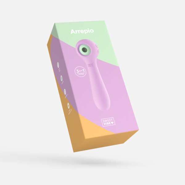 Cópia de CAIXA ARREPIO LILAS 4 Vibrador 3 em 1 Sweet Vibe Arrepio com Sucção, Tapping e Vibração - Lilás
