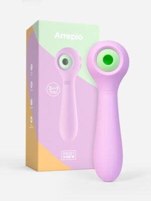 Cópia de CAIXA ARREPIO LILAS 5 Vibrador 3 em 1 Sweet Vibe Arrepio com Sucção, Tapping e Vibração - Lilás